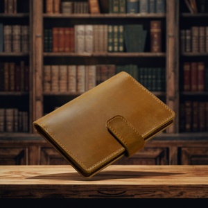 Porta Pasaportes Multifuncional Vintage de Cuero Boshiho, Diseño Crazy Horse, Clip para Documentos y Tarjetas de Embarque de Cuero Genuino - Product Image 6