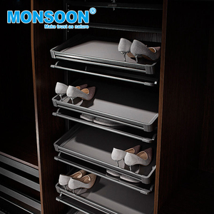 MONSOON Modern <strong>Wardrobe</strong> Accessories Revolve Closet 360 Rotating <strong>Shoe</strong> Rack <strong>Storage</strong> - Product Image 5
