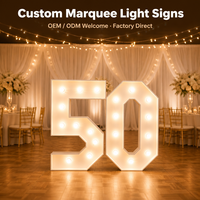 Lettres lumineuses personnalisables, enseignes alphabétiques 3D LED, lampe étanche IP65, multicolores pour hôtels, écoles, hôpitaux