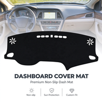 Pour Hyundai Sonata 2015 2016 2017 2018 2019 Housse de tableau de bord de voiture Accessoires auto Housse de protection de tableau de bord avec antidérapant