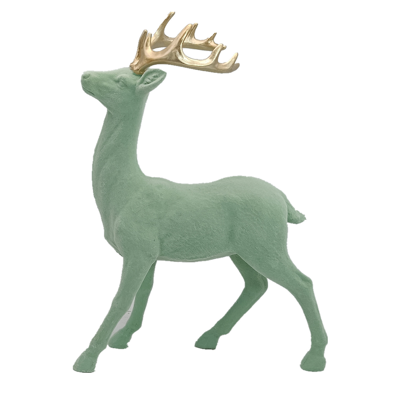 Beflockte Hirschfiguren – Rentier-Weihnachtsdekor Produktbild-Vorschau 9