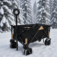 Chariot pliant robuste en acier, capacité 150 kg, chariot utilitaire d'extérieur, pliable, pour le shopping, le jardin, le camping, vente en gros