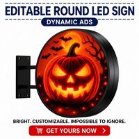 Écran LED Circulaire Haute Définition pour Publicité Extérieure, Écran Vidéo Mural Étanche, Affichage Publicitaire pour Entreprise