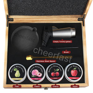 Ensemble cadeau de fumeur à cocktails Cheerfast, whisky à l'ancienne, boîte en bois fumée, avec torche, infuseur à cocktails, ensemble cadeau de fumeur à cocktails - Product Image 6