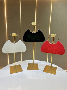 Borsa da Sera Donna 2026 con Manico Rotondo, Pochette Trendy con Catena Staccabile, Borse Eleganti da Festa, Borsette <span class=keywords><strong>Uniche</strong></span> in Velluto - Product Image 2