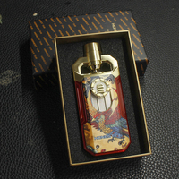 Honest Hansha 1 Nouveau Briquet à gaz butane en métal coupe-vent Allume-cigare Accessoires pour cigares Vente en gros