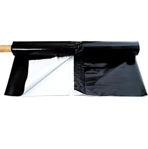 Film <span class=keywords><strong>d</strong></span>'<span class=keywords><strong>ensilage</strong></span> en polyéthylène 5 mil, 20x100 pieds, stabilisé aux UV, pour couverture de silo agricole, blanc/noir, bâche de sol - Product Image 1
