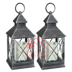 Decoraciones para el hogar Metal y vidrio Linterna de vela única para decoración de jardín Linterna de vela de piso más vendida para boda - Product Image 5