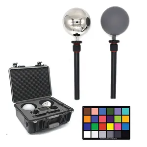 Kit d'outils de photographie de polissage Hdri Half Grey Ball de 25cm Color Checker Lighting Reference Vfx