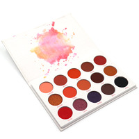 Grosir Sesuaikan Nama Anda Label Pribadi Matte Vegan Makeup 15 Warna Shimmer Eyeshadow Palette
