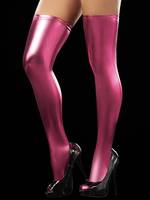 Bas élastique au-dessus du genou Costumes de danse de poteau en similicuir Chaussettes longues de luxe avec logo personnalisé pour femmes