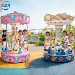 Manège de luxe 6 places sur le thème de l'anime pour parc d'attractions pour enfants, machine de jeu à monnayeur avec plateau tournant 3 places, matériel - Product Image 6