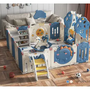 Terrain de jeu intérieur Clôtures de jeu pliantes pour enfants Parc de sécurité pour bébé coloré à vendre