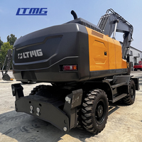 LTMG Digger grand matériel de construction 15 tonnes 18 tonnes 21 tonnes pelle hydraulique sur pneus