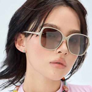 Nouvelles lunettes de soleil polarisées carrées tendance pour femmes avec incrustation de perles, protection UV400, monture en métal TR, verres TAC - Product Image 3