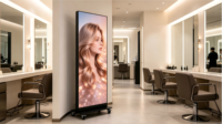 Écran d'affichage publicitaire LED pliable P2.5 pour intérieur, écran numérique portable sur pied pour salons professionnels, expositions et événements
