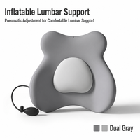 Coussin lombaire gonflable pour voiture, support dorsal pour conducteur, idéal pour les longues sessions de conduite