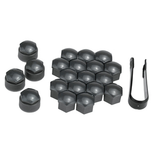 Ensemble de 16+4 pièces de capuchons de boulons de roue de voiture universels de 17 mm, capuchons de verrouillage - Product Image 5