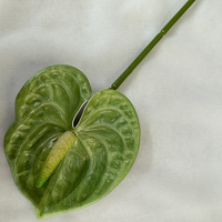Bunga Anthurium Buatan Realistis, Terasa Lembut Seperti Sukulen, Dekorasi Rumah, Paskah, Tahan Air, Rangkaian Bunga Modern