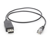 Personalizable CH340 FTDI RS232 5V macho a RJ11 RJ12 6P6C Cable Serial 28AWG Cobre libre de oxígeno PVC TPE trenzado