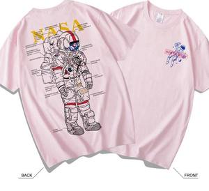 Maglietta estiva di alta qualità Oversize Logo personalizzato stampato a colori <span class=keywords><strong>t</strong></span>-<span class=keywords><strong>Shirt</strong></span> dei pesi massimi <span class=keywords><strong>Nasa</strong></span> - Product Image 5