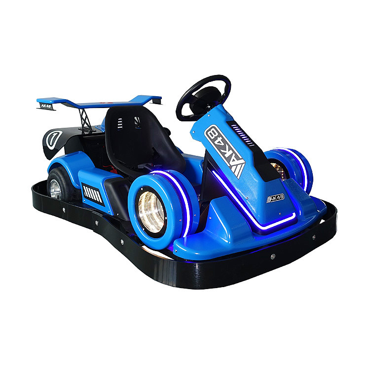 Electric Yellow Go Karts with a