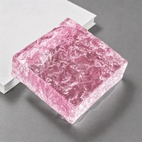 Briques de verre solides transparentes - murs de séparation imperméables, résistants au feu et écologiques pour une utilisation industrielle, médicale, en cuisine et en extérieur |