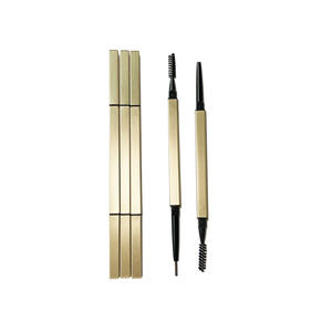 Lápiz <span class=keywords><strong>de</strong></span> Cejas Vegano al por Mayor, Personalizado, Resistente al Agua y al Sudor, Color Negro y Marrón, Doble Punta con Cepillo para Cejas - Product Image 4