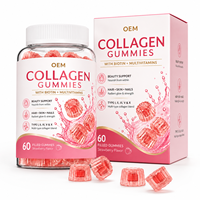 Premium Beauty Support Collageen Gummies met Biotine voor Haar, Huid en Nagels Vitaliteit Groothandel Private Label Gummy Fabrikant