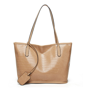 Women's <b>Tote</b> Shoulder Bag PU Leather Zipper Vintage Daily Office Career Black Gray Red - Product Image 3