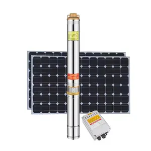CHIMP pompa air tenaga surya 4 inci, pompa sumur tenaga surya dapat ditenggelamkan dalam
