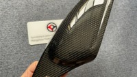 Coque de rétroviseur latéral en fibre de carbone véritable pour Mercedes-Benz GLA X176 – Accessoire de remplacement compatible