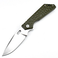 Couteau pliant tactique portable mini EDC de haute qualité avec manche G10, logo personnalisé OEM, couteau de survie de poche en acier 5cr15mov