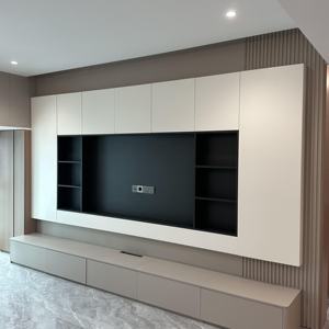 Meubles de salon modernes et simples de luxe, support <span class=keywords><strong>TV</strong></span>, ensemble de meubles <span class=keywords><strong>TV</strong></span> en marbre ou en <span class=keywords><strong>dalle</strong></span> de roche et table basse, derniers modèles - Product Image 4