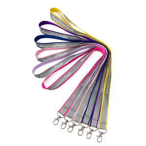 Cordón Personalizado Resistente y Ecológico con Impresión Serigráfica, Cordones de Poliéster con Gancho y Correa para el Cuello para Porta Tarjetas de Identificación - Product Image 1
