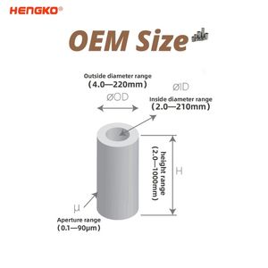 Hengko tùy chỉnh 0.1 đến 90 micron 316 thiêu kết thép không gỉ Titan thiêu kết phần tử lọc kim loại - Product Image 2
