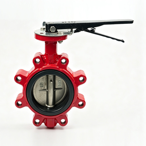 Vannes à levier en fonte ductile haute performance avec disque en caoutchouc EPDM, PTFE, PFA et disque en acier inoxydable CF8 - Product Image 4