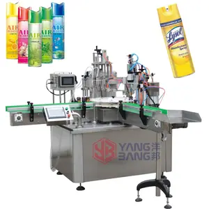 YB-QW2 Easy To Opereate Perfume Aerosol Tin Can Spray Filling Making Packing Machine