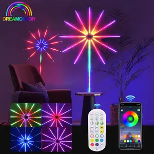 App telecomando Music Sync Dream Color flessibile Smart Led luci per fuochi d'artificio Christmas Party Bar Holiday Fireworks Led Strip