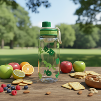 Bouteille d'eau pour enfants écologique de qualité alimentaire, résistante aux hautes températures, transparente, portable, en plastique, design de dessin animé pour le sport en plein air