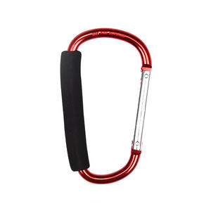 คาราบิเนอร์อลูมิเนียมอัลลอยด์ชนิด D ขนาด 12 มม. พร้อมด้ามจับโฟม อุปกรณ์นิรภัยเกรดอุตสาหกรรมน้ำหนักเบาสำหรับใช้งานกลางแจ้ง - Product Image 5