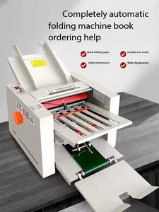 Machine à plier le papier réglable avec cadre en tôle métallique pour l'insertion de livrets et le pliage d'instructions - Product Image 6