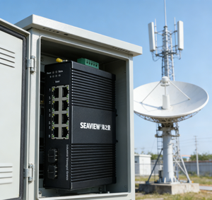 SEAVIEW Industrial PoE Switch IEEE802.3af/at 8+2 Hybrid Ports 20Gbps Bandwidth Tinggi untuk Proyek Kereta Api & Kota Pintar - Product Image 6