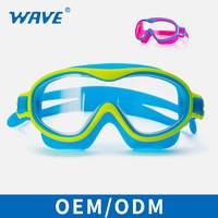 Masque de plongée pour enfants Wave, professionnel, étanche, anti-buée, grand cadre