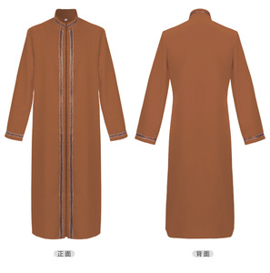 Túnica Islámica para Hombre, Thobe Jubba, Kimono Bordado, Caftán Marroquí, Estilo Saudí, Abaya de Dubái, Ropa Tradicional Musulmana - Product Image 4