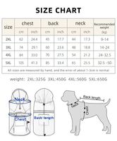 Manteau de pluie imperméable en PU de haute qualité pour chien en plusieurs tailles pour l'hiver, l'été, le printemps et l'extérieur.