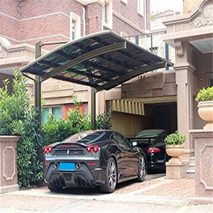 Abri de voiture en métal avec toit en verre pour jardin extérieur, <span class=keywords><strong>garage</strong></span>, port, stockage, carport, élégant en aluminium - Product Image 6
