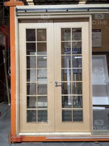 Australie Bois Personnalisé Style Français Placage Bois Portes Intérieures pour Chambre Intérieur <span class=keywords><strong>Double</strong></span> Vitrage Verre <span class=keywords><strong>Double</strong></span> <span class=keywords><strong>Porte</strong></span> Battante - Product Image 2