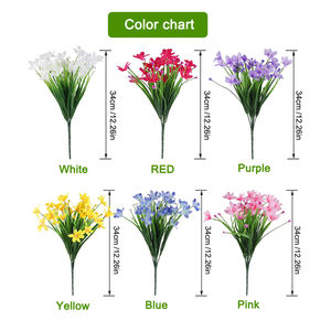 Fiori Artificiali di Narciso, Vegetazione Finta Resistente ai Raggi UV, Piante in Plastica Senza Sbiadimento per Decorazioni Interne ed Esterne - Product Image 2