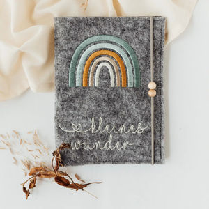 ปกสมุดบันทึกการตั้งครรภ์สีเทาอ่อนคุณภาพสูง  แบบเรียบ  สำหรับใส่บัตรประกันการตรวจครรภ์แบบอัลตราซาวด์ของออสเตรีย - Product Image 1